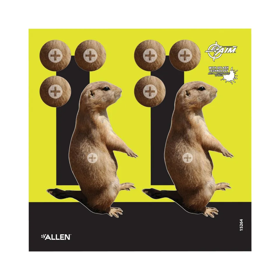 Allen EZ Aim Splash Prairie Dog Zielscheiben 6er-Pack reaktiv