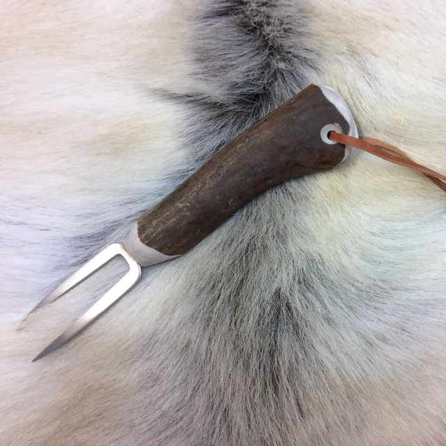 Wood Jewel Fischstecher Rentiergeweih Holzgriff Fischverarbeitung