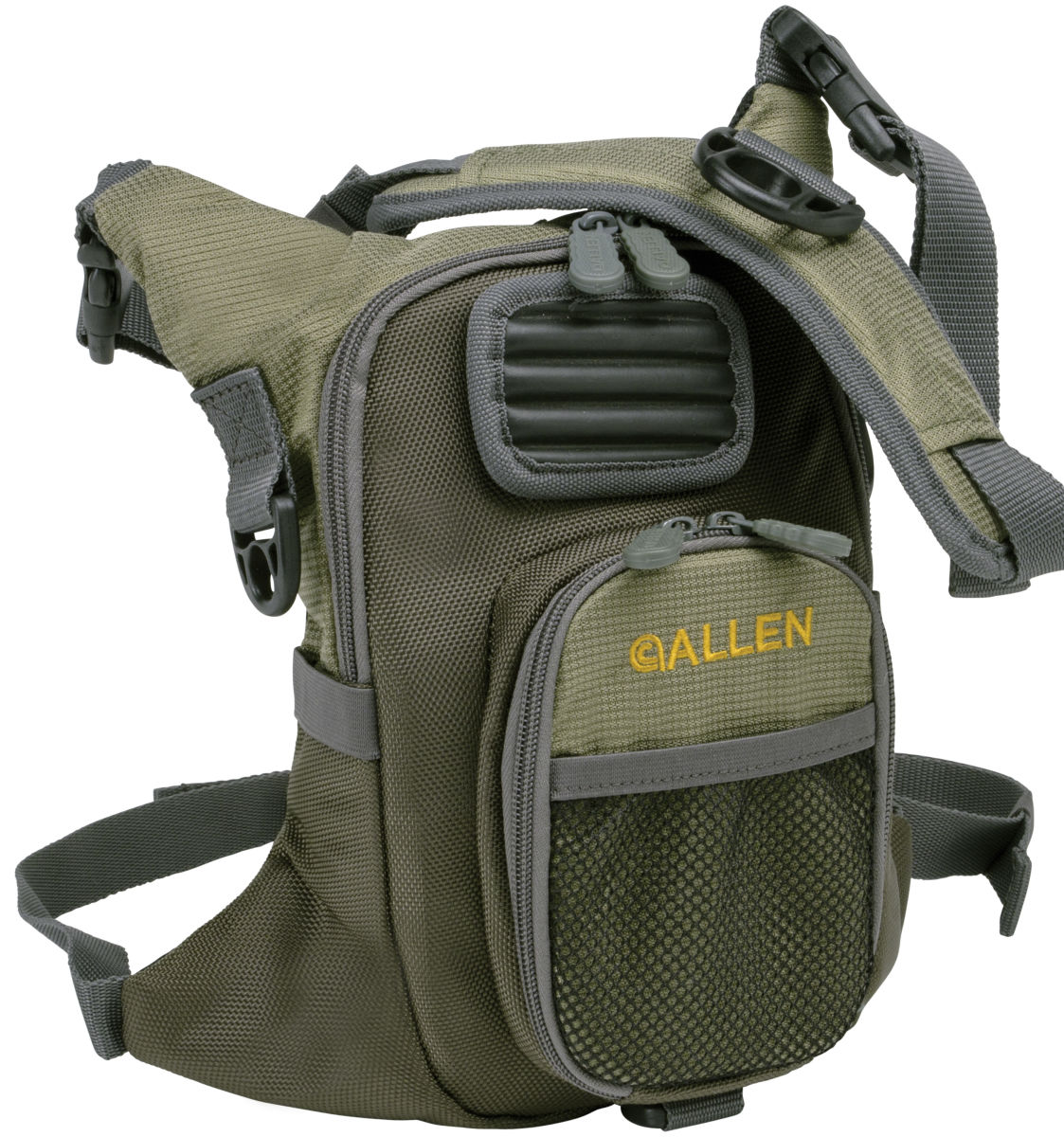 Allen Fall River Fliegenfischer Brusttasche Grün