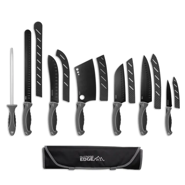 Outdoor Edge ErgoMax Messerset 8-teilig Titan