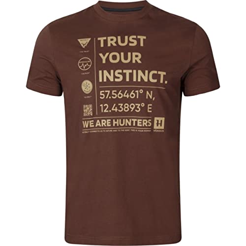 Härkila Instinct S/S T-Shirt Burgundy Kurzarm