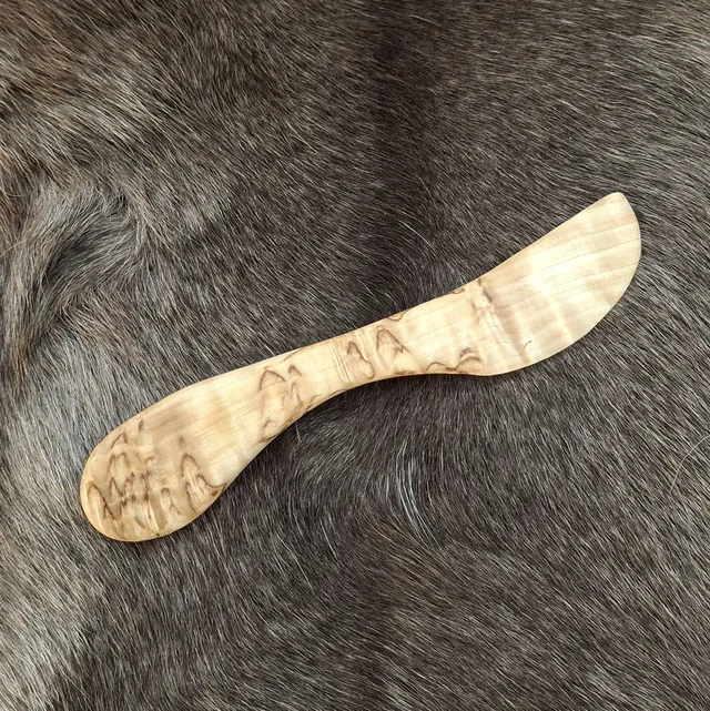 Wood Jewel 50 Buttermesser Maserbirke wetterfest