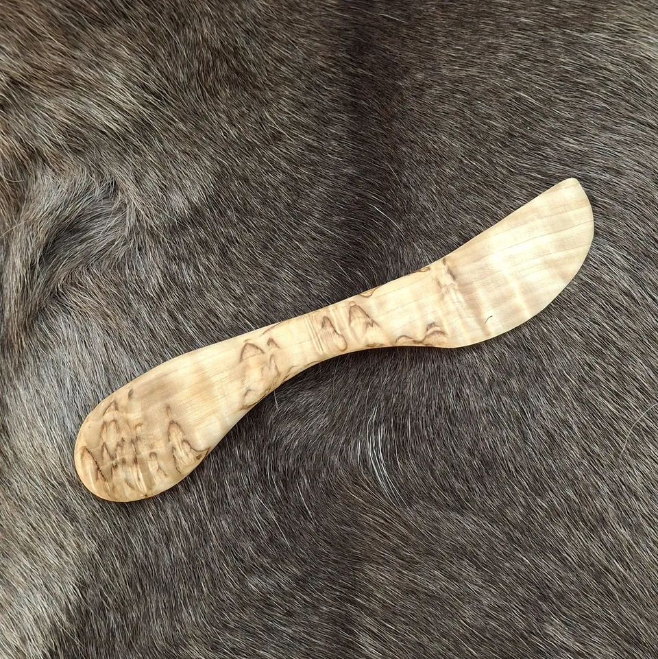 Wood Jewel 50 Buttermesser Maserbirke wetterfest