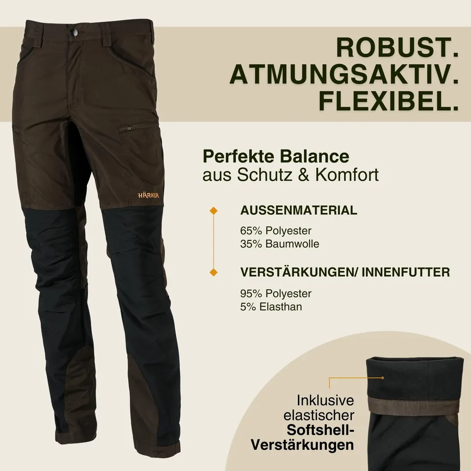 Härkila Dean Jagdhose Gr. 52 robust atmungsaktiv