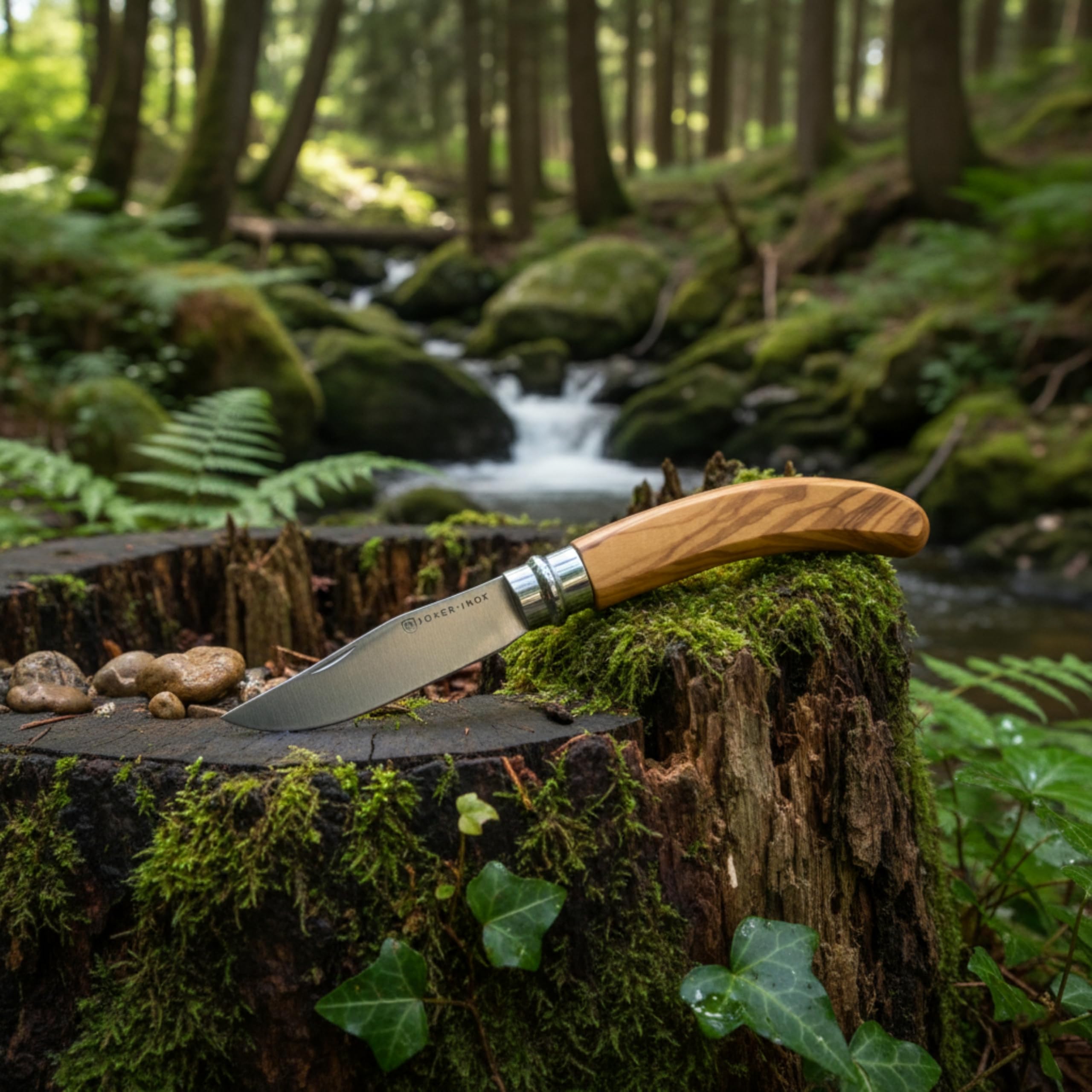 Joker NO21 Taschenmesser Olivenholz 7,5 cm Drehzwinge