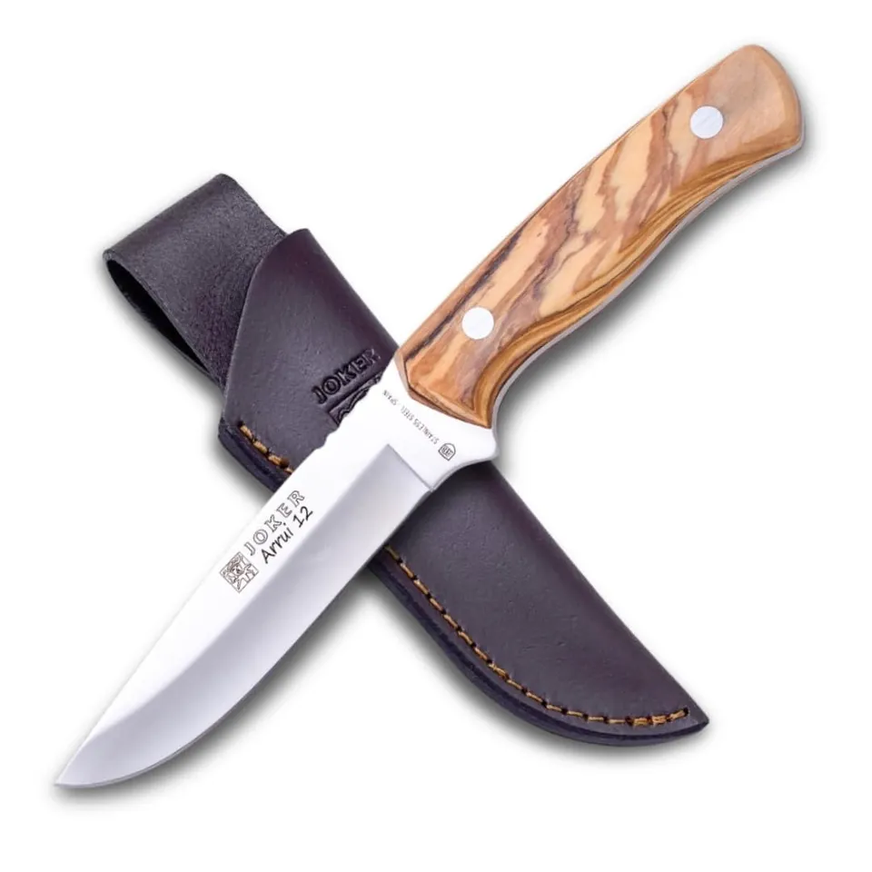 Joker Arrui CO63 Jagdmesser 12 cm Olivenholz