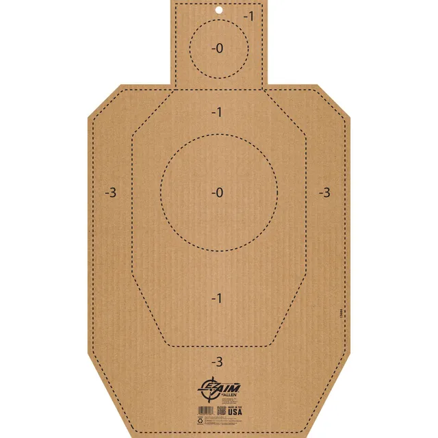Allen EZ Aim IPSC IDPA Schießscheibe Papier 46x76cm 1 Stück
