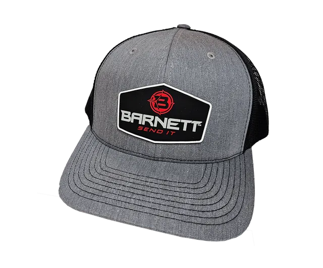 Barnett Logo Cap Grau Snapback Mesh