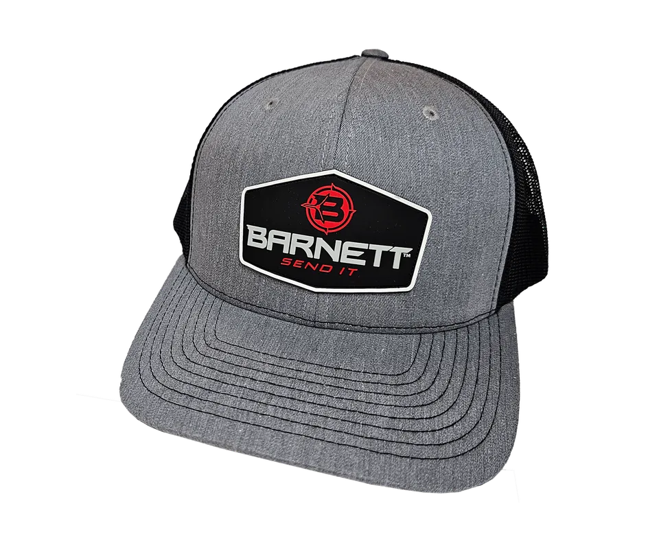 Barnett Logo Cap Grau Snapback Mesh