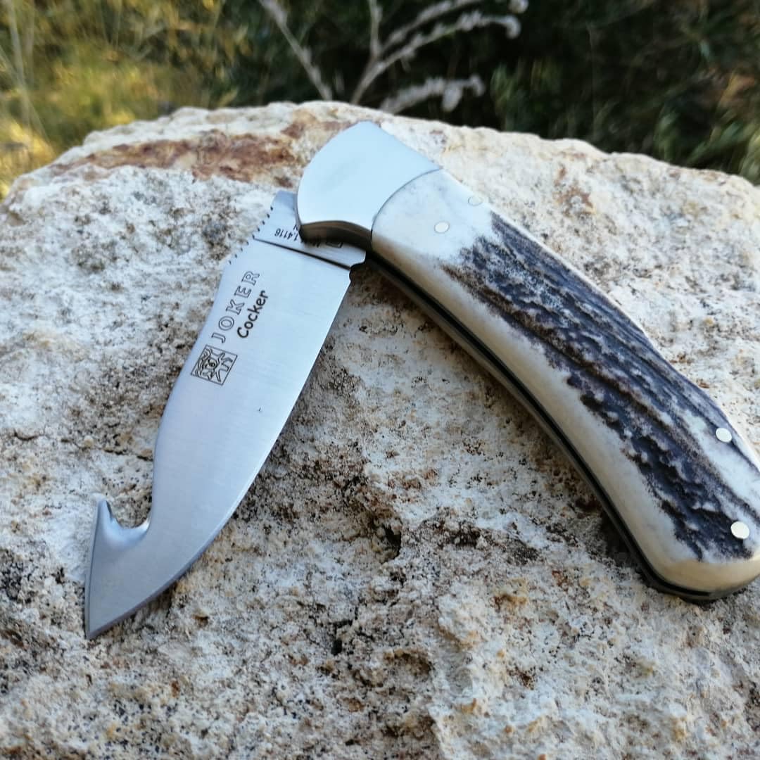 Joker Cocker NC50 Taschenmesser 9 cm Hirschhorn