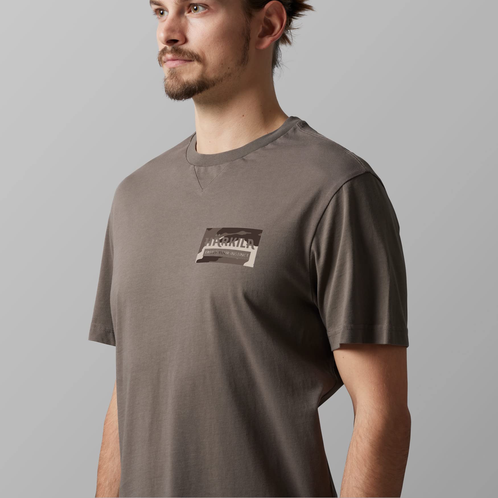 Härkila Core T-Shirt Peyote Grey Baumwolle