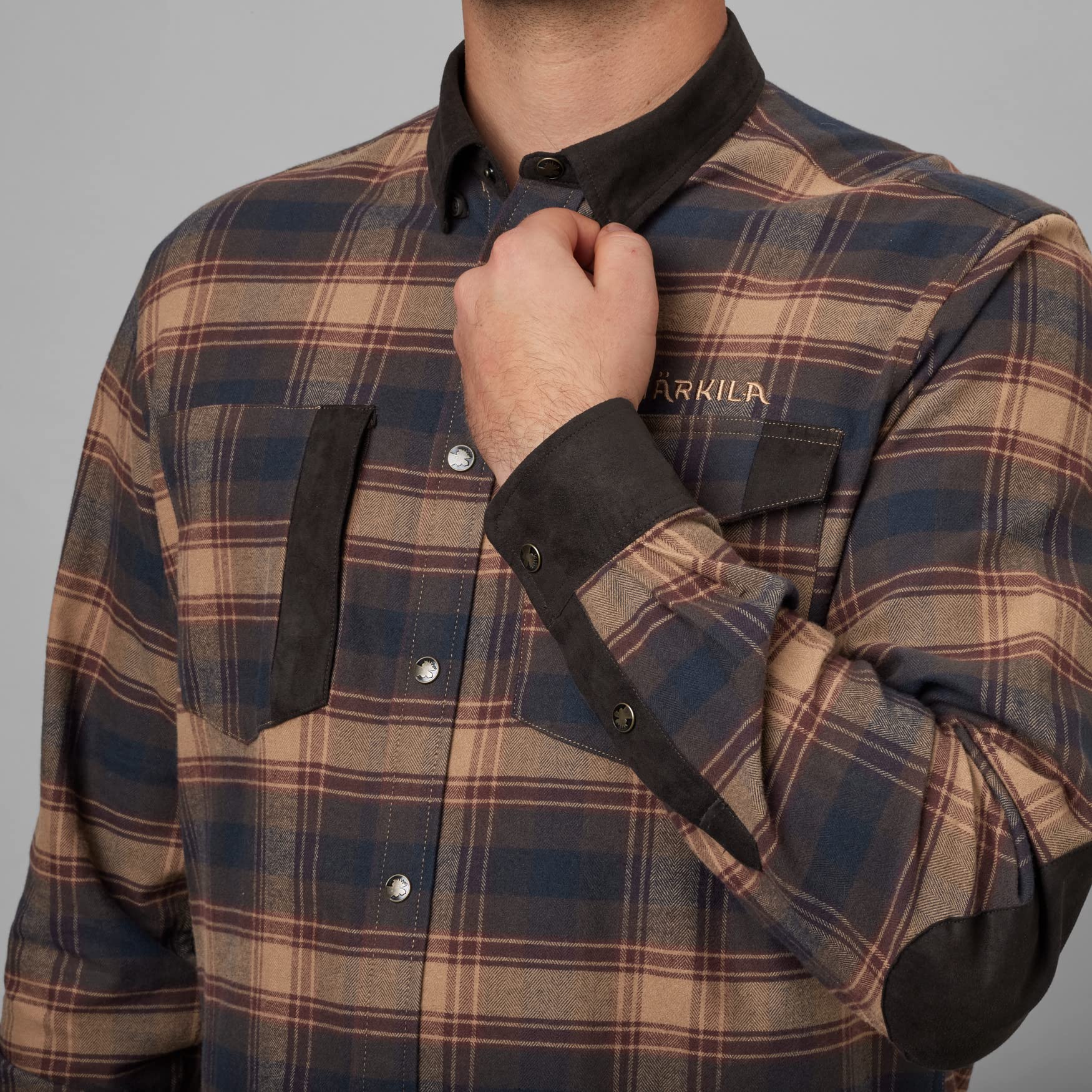 Härkila Aivak L/S Flanellhemd Check kariert dehnbar