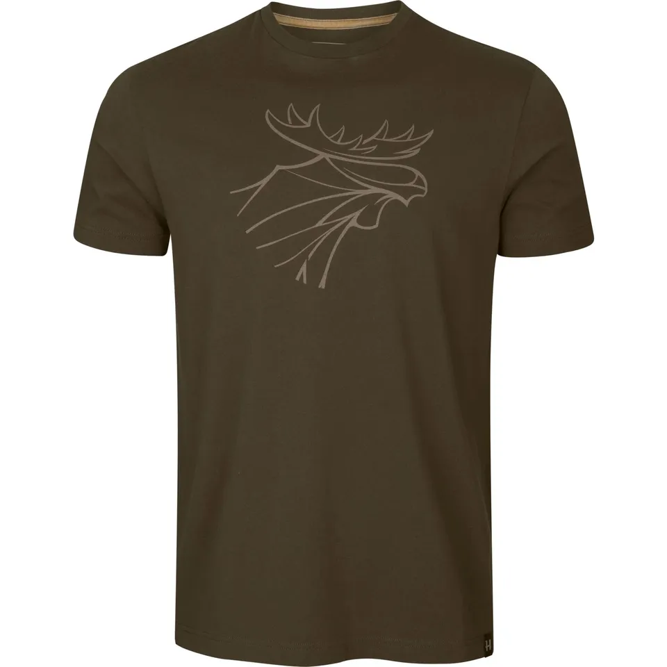 Härkila Graphic T-Shirt 2er Pack Grün Baumwolle Herren