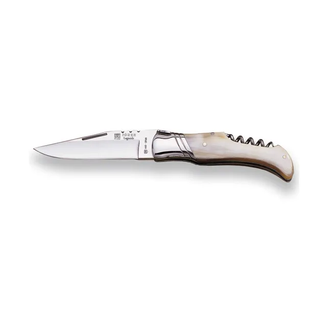 Joker Laguiole NA11 Taschenmesser Stierhorn mit Korkenzieher