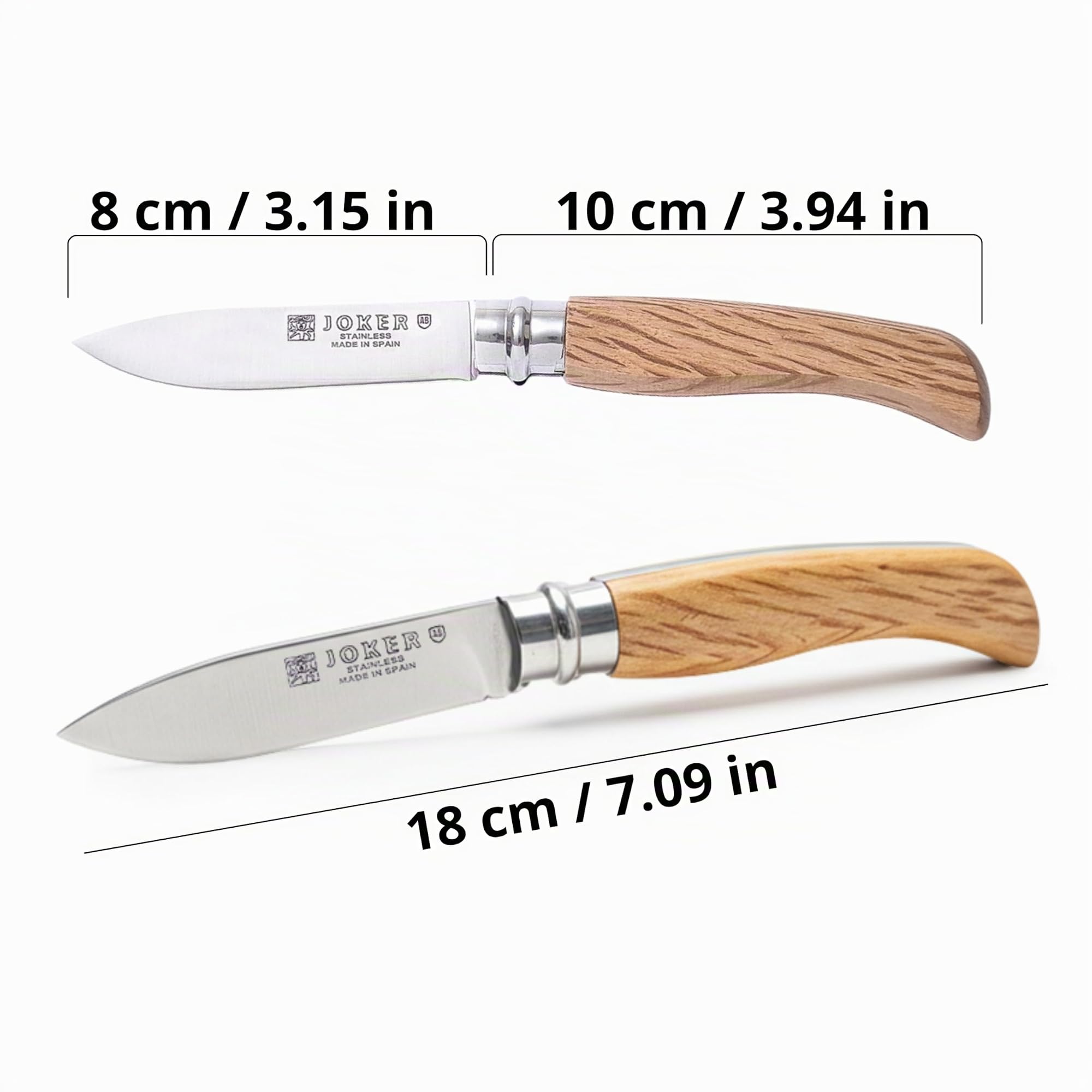 Joker NE23 Taschenmesser Eiche 8 cm Drehzwinge