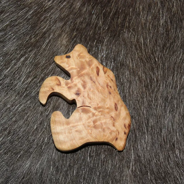 Wood Jewel Patavahti 28-307 Topfwächter Bär Maserbirke