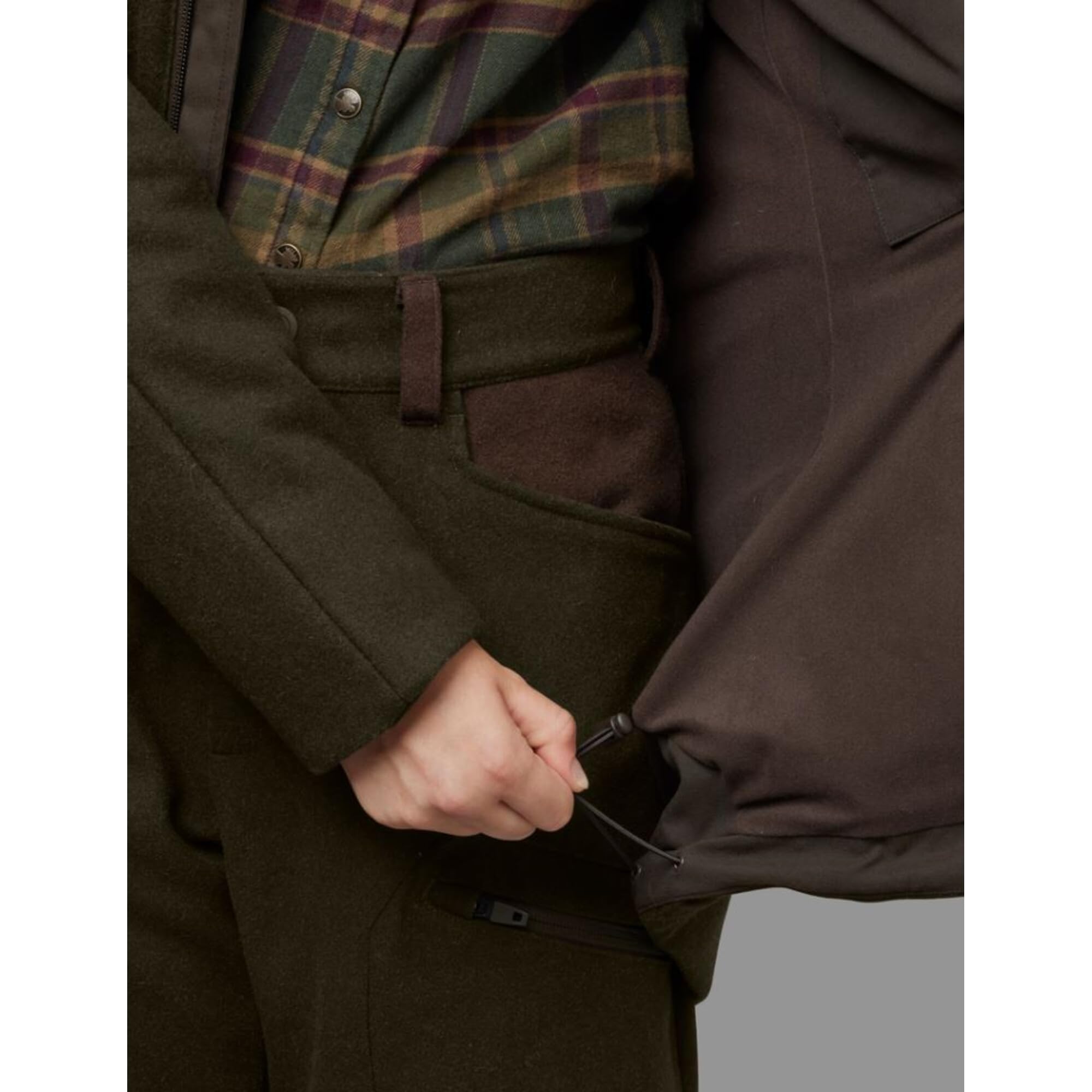 Härkila Metso Winter Jacke Damen Willow Green Gr. 36 Wollmix