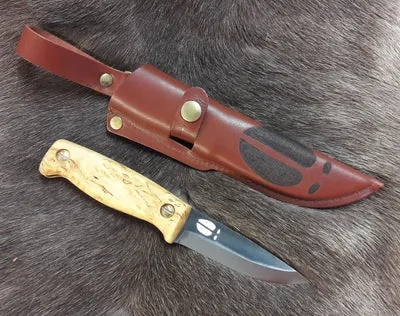 Wood Jewel 23PUK-H Pukari Hirvi Puukko Maserbirke