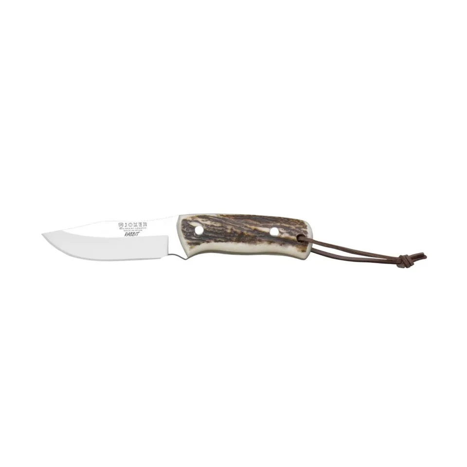 Joker Rabbit CC76 Bushcraftmesser Hirschhorn