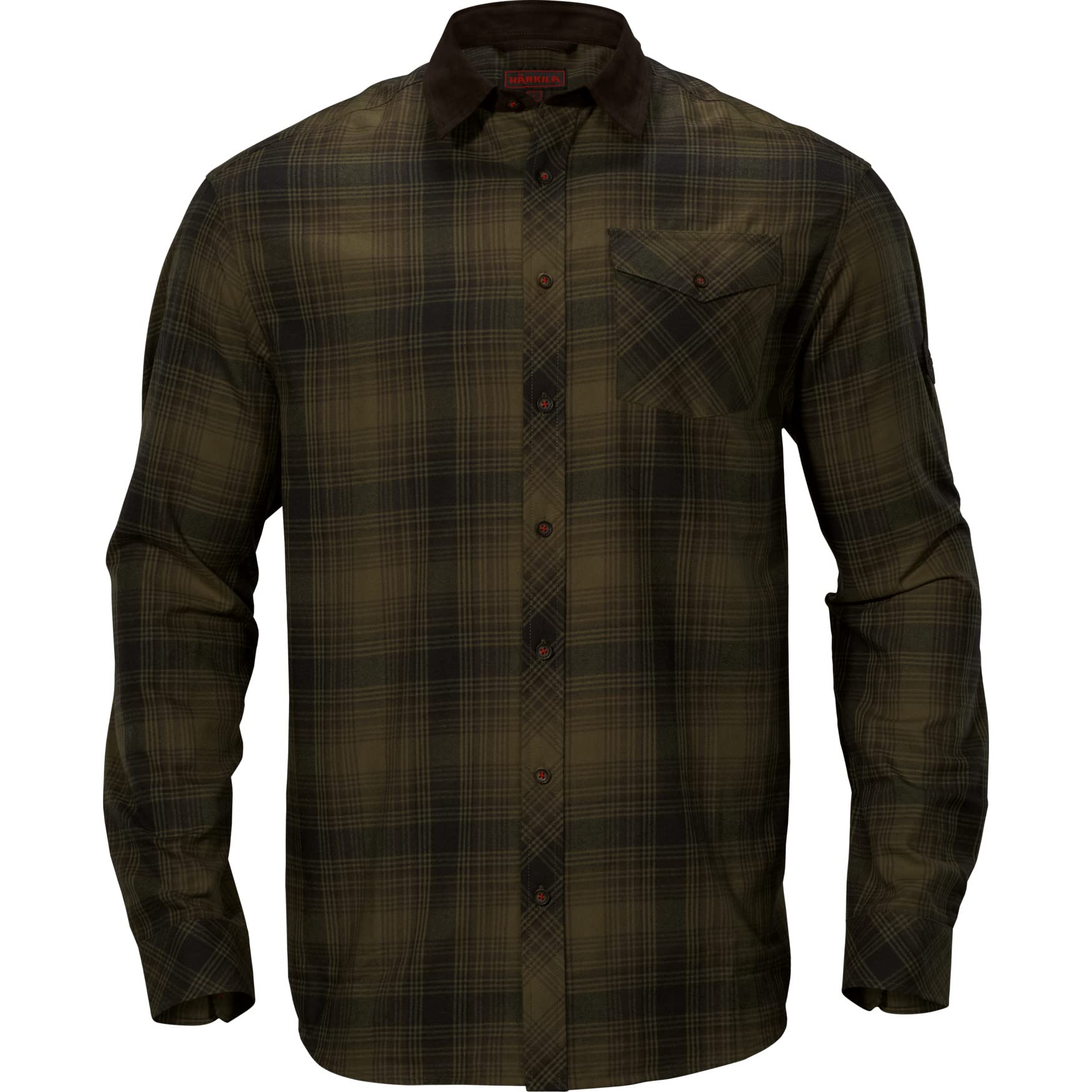 Härkila Driven Hunt Flannel Hemd Kariert Wollmix Braun