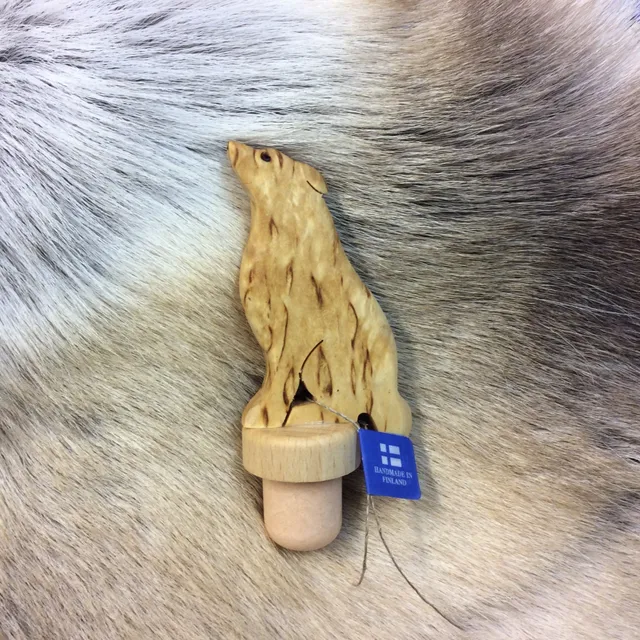 Wood Jewel 2358 Flaschenverschluss Wolf Birke