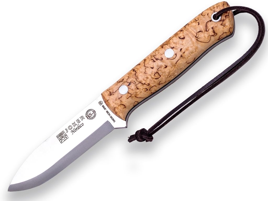 Joker Nórdico CL115 Jagdmesser Birke 10 cm Feuerstahl