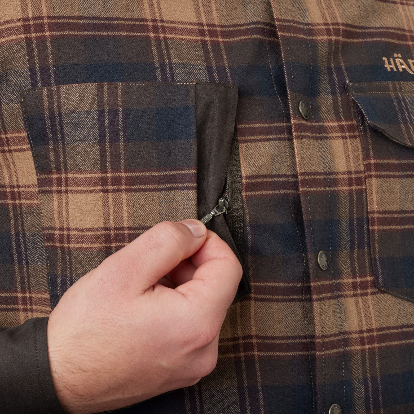 Härkila Aivak L/S Flanellhemd Check kariert dehnbar