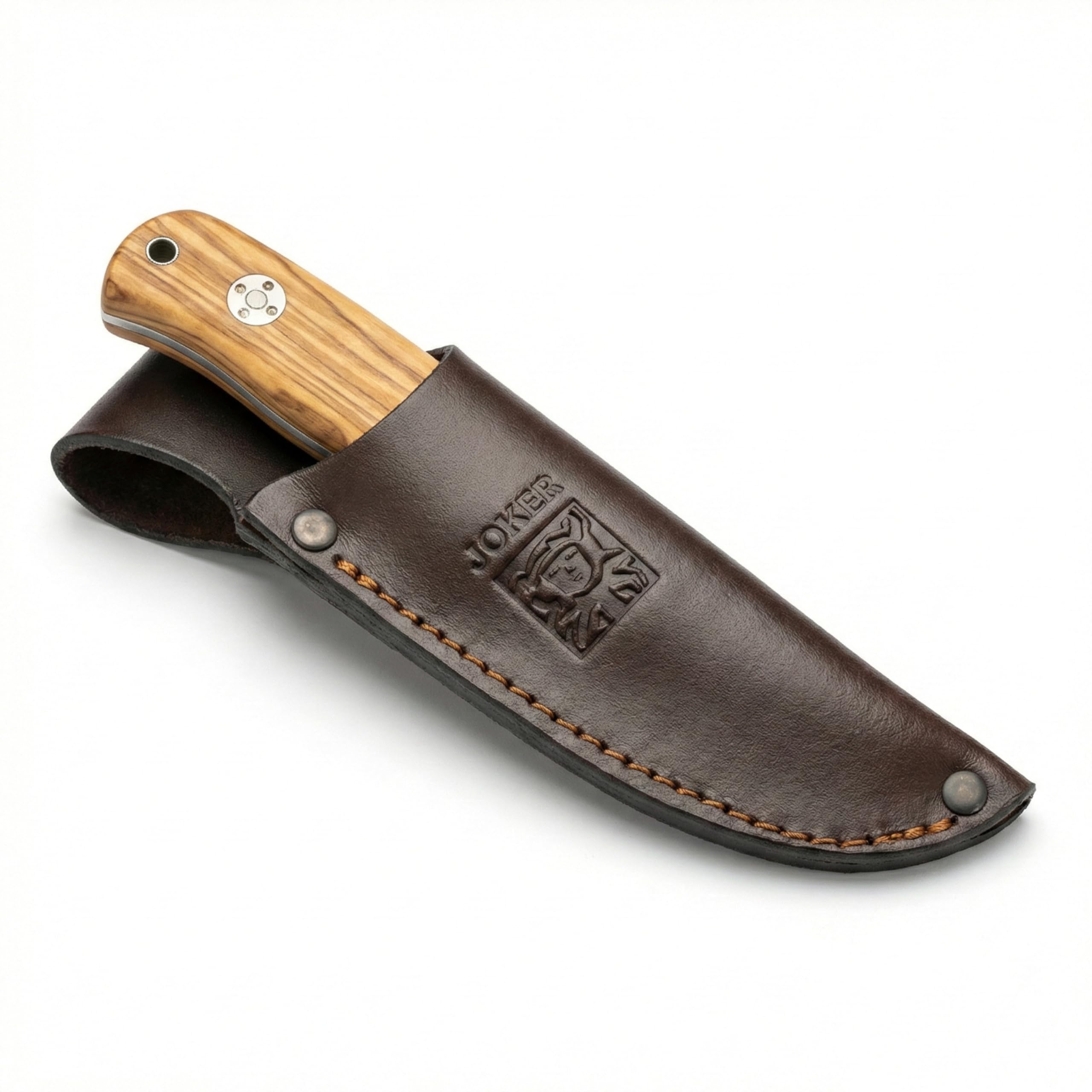 Joker Erizo CO75 Gürtelmesser Olive 7,5 cm Clip Point