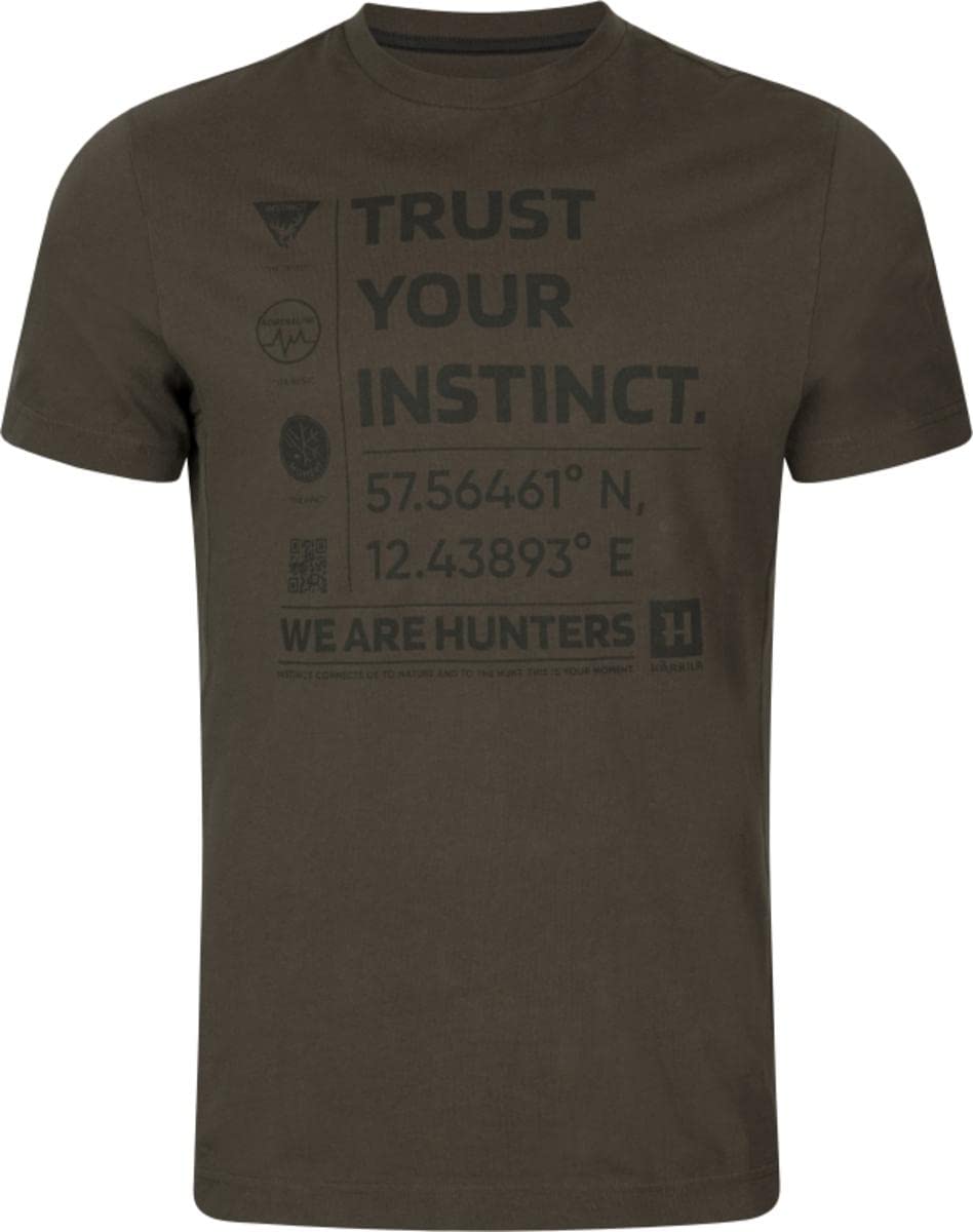 Härkila Instinct S/S T-Shirt Shadow Brown Kurzarm
