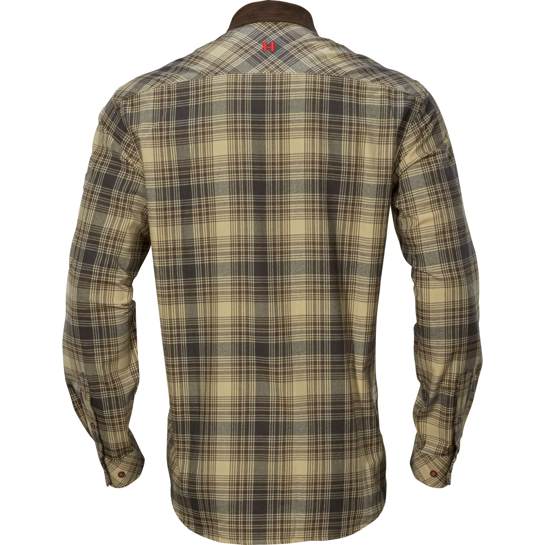 Härkila Driven Hunt Flannel Hemd Kariert Wollmix Braun