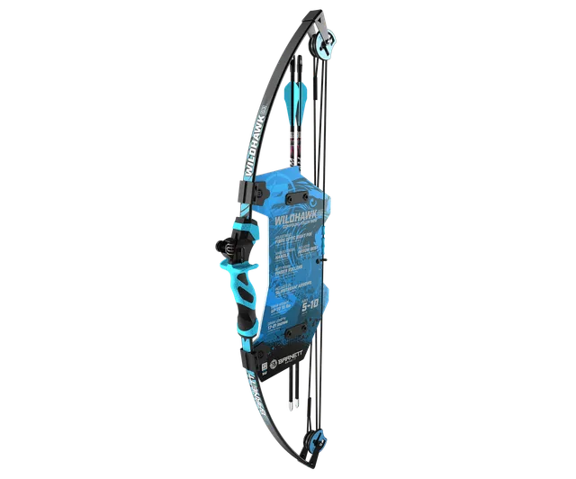 Barnett Wildhawk Jugend-Compoundbogen Blau 15 lbs