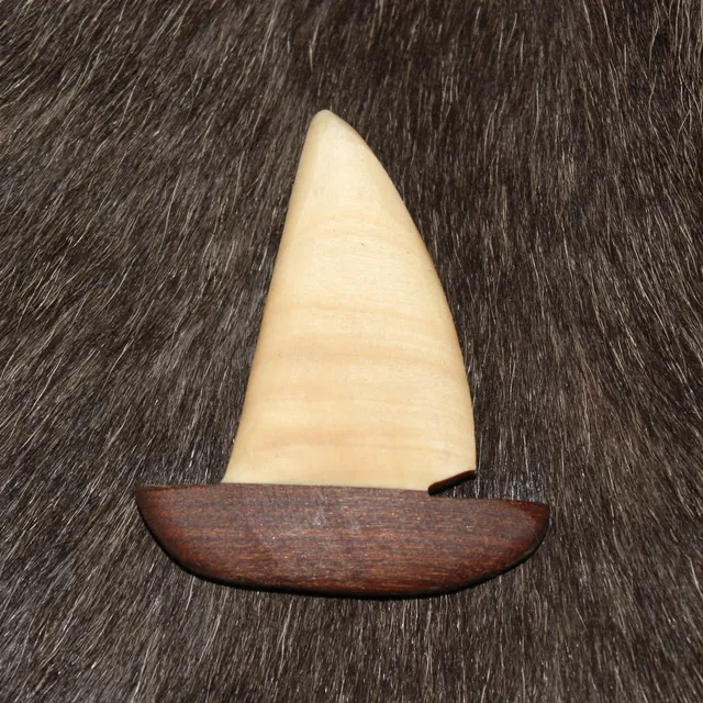 Wood Jewel 2129 Magnet Segelboot Holz wärmebehandelt