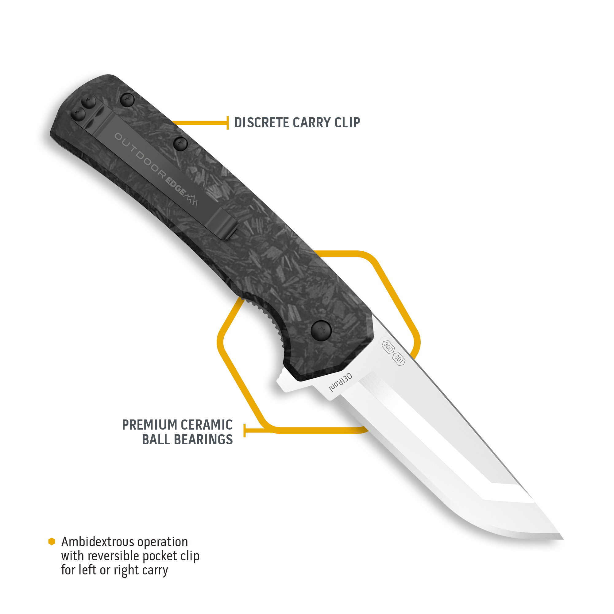 Outdoor Edge Razor VX 5 Taschenmesser Carbon G10