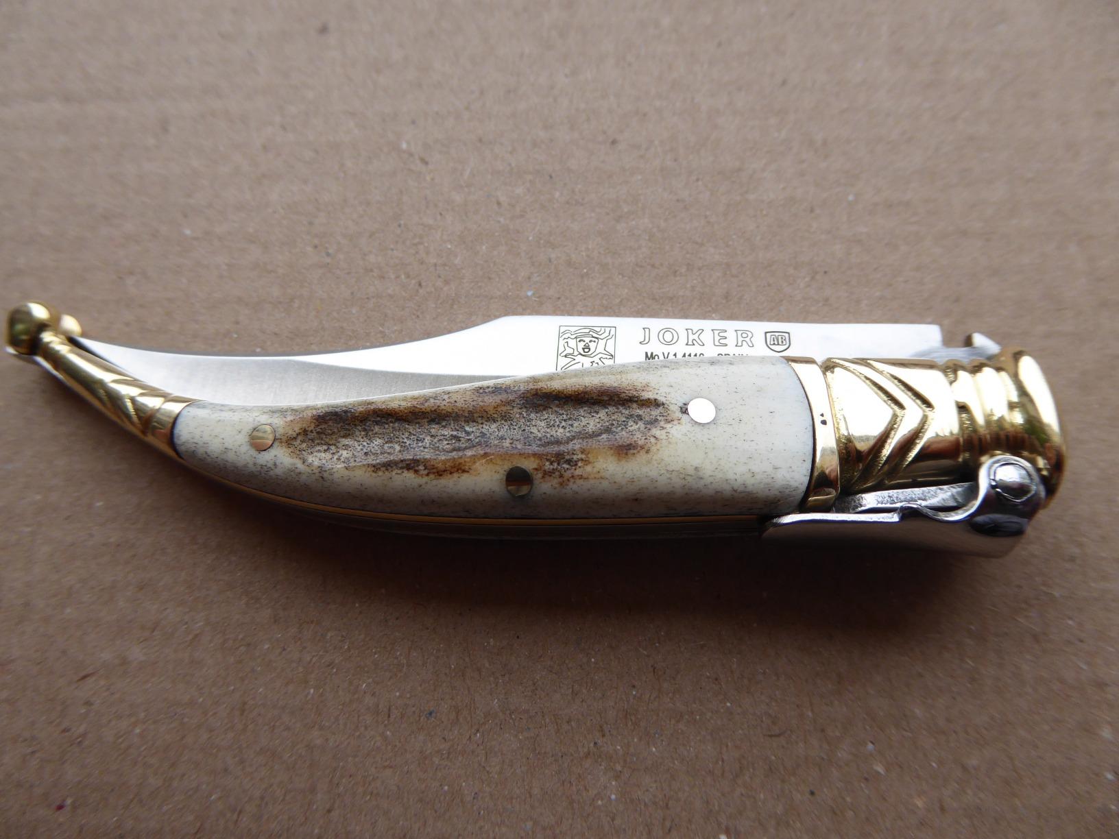 Joker Sevillana NC02 Taschenmesser Hirschhorn 7,5 cm