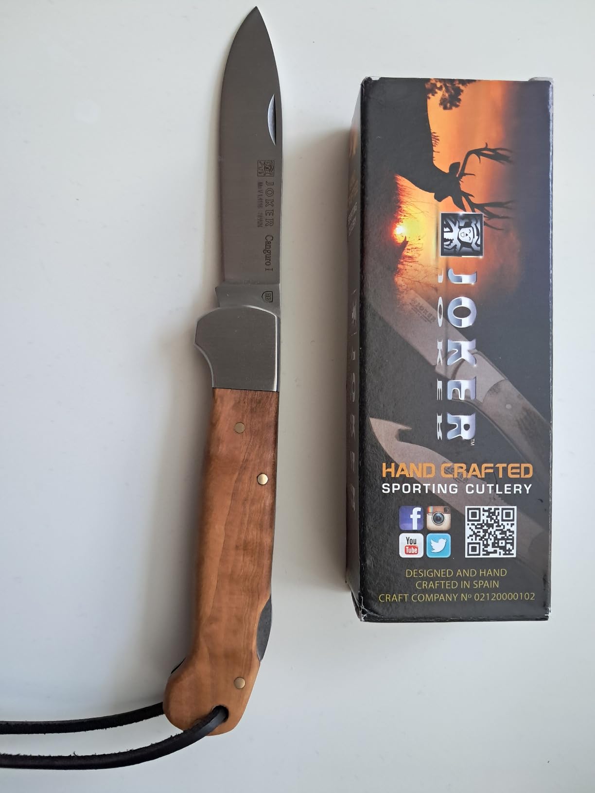 Joker Canguro I NO137 Taschenmesser Olivenholz Mova