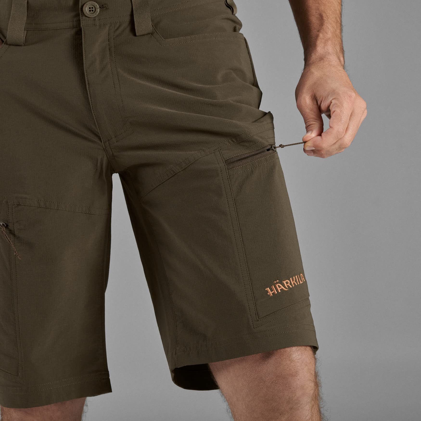 Härkila Trail Shorts Weidengrün Ripstop Stretch