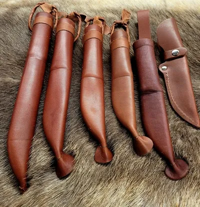 Wood Jewel Tuppi Messerscheide Leder für Puukko