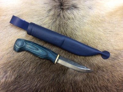 Wood Jewel Väripuukko Messer 8,5 cm Schwarz Holzgriff