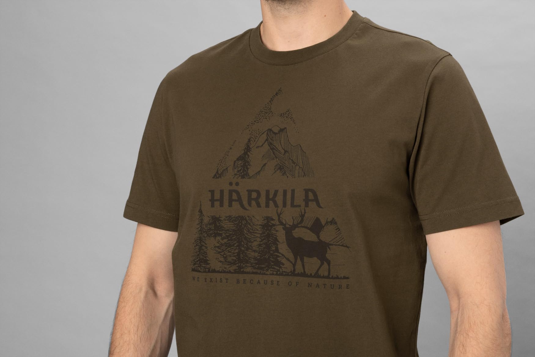 Härkila Nature S/S T-Shirt Baumwollshirt pflegeleicht