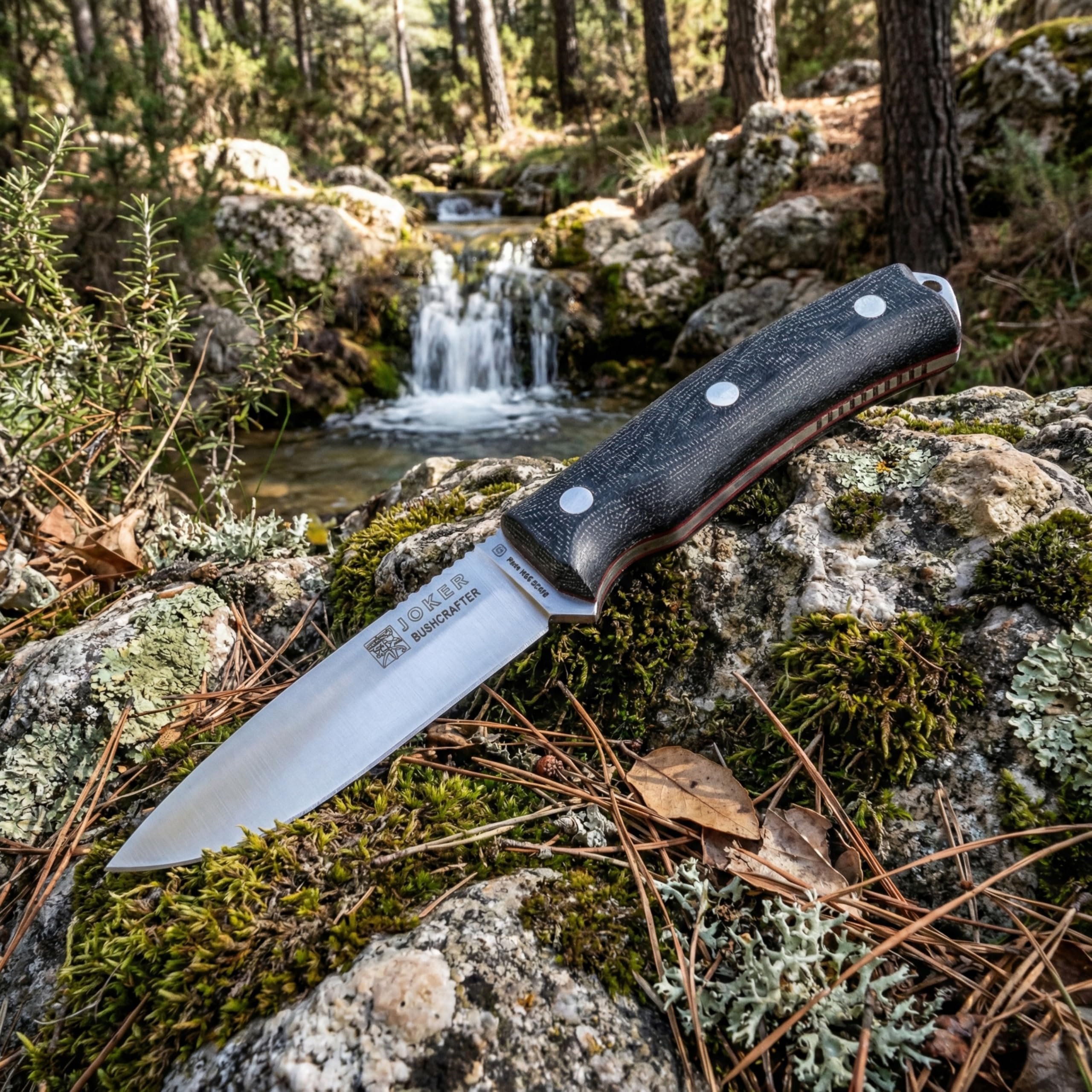Joker Bushcrafter CM120-P Jagdmesser Micarta N695 10,5cm