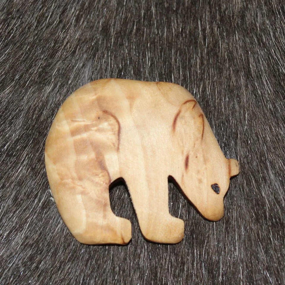 Wood Jewel 2116 Magnet Bär Maserbirke