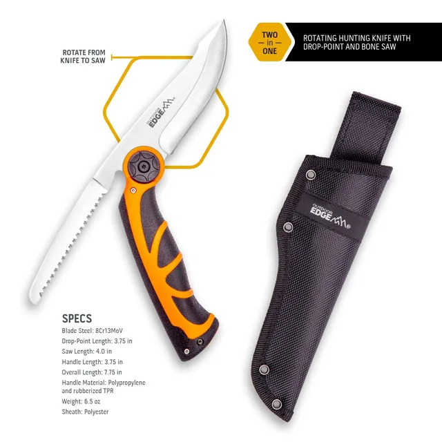 Outdoor Edge SwingHunter Jagdmesser drehbar Knochensäge