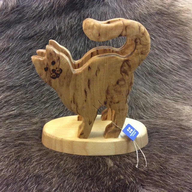 Wood Jewel Serviettenhalter Katze Visabirke