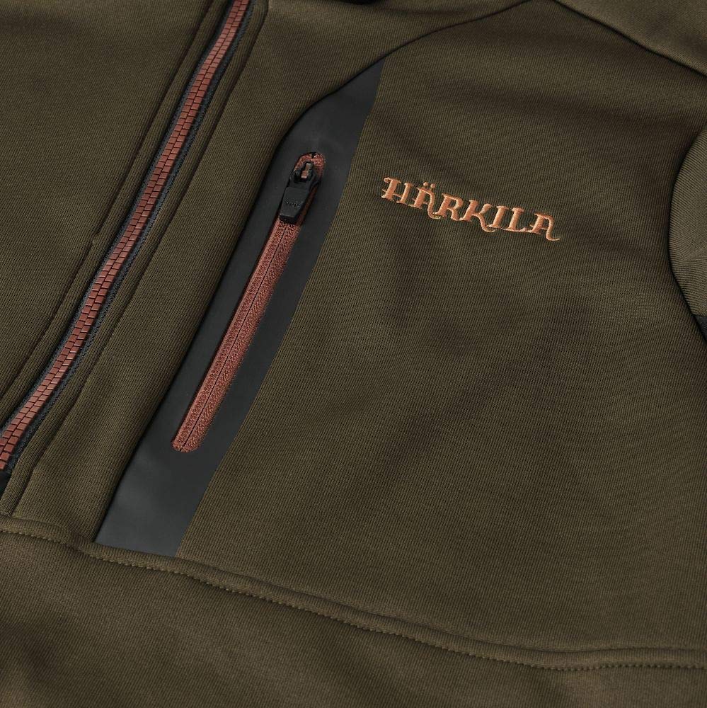 Härkila Tidan Hybrid Fleecejacke Herren Grün Gr. M leise