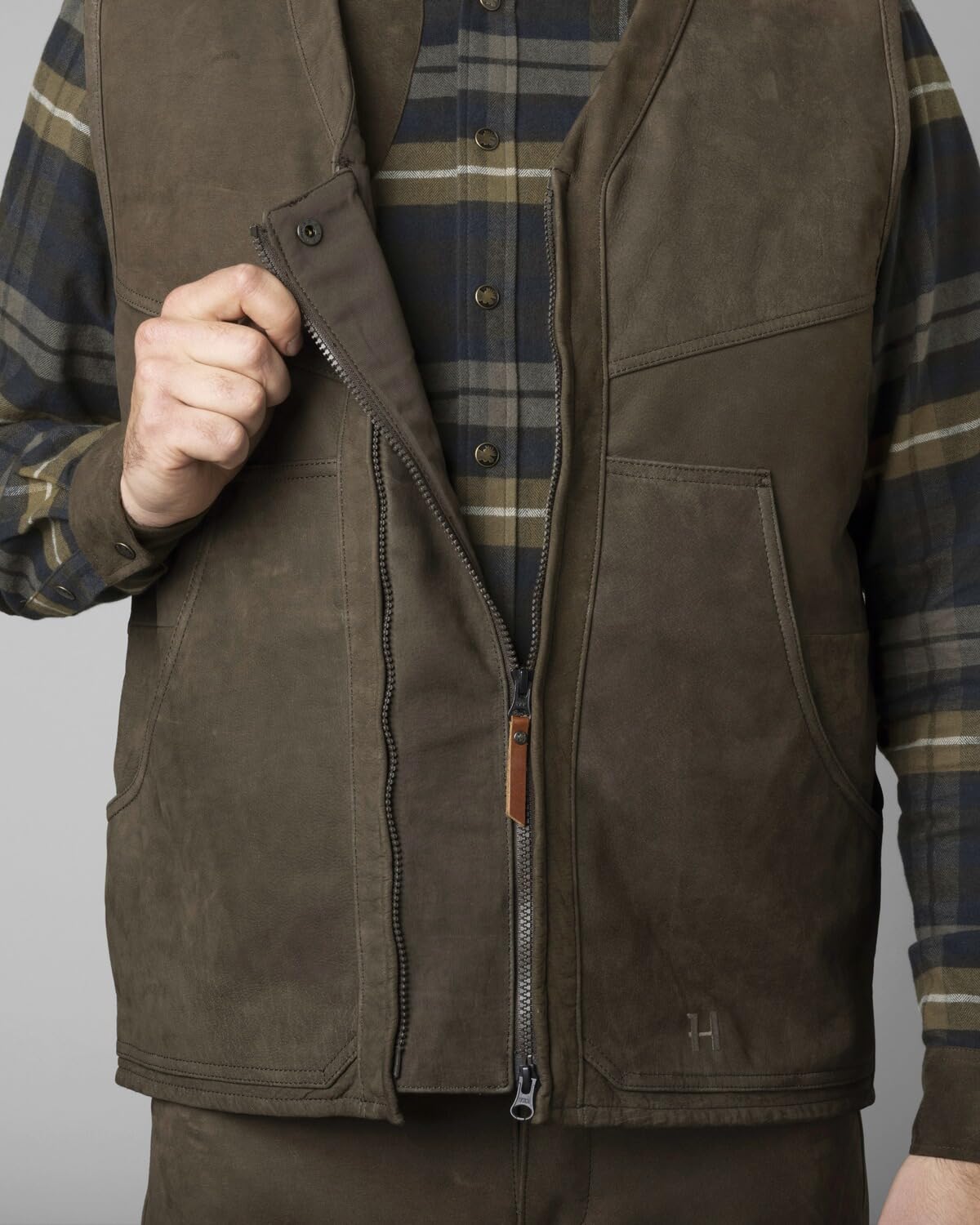 Härkila Pro Hunter Leder Weste 54 braun