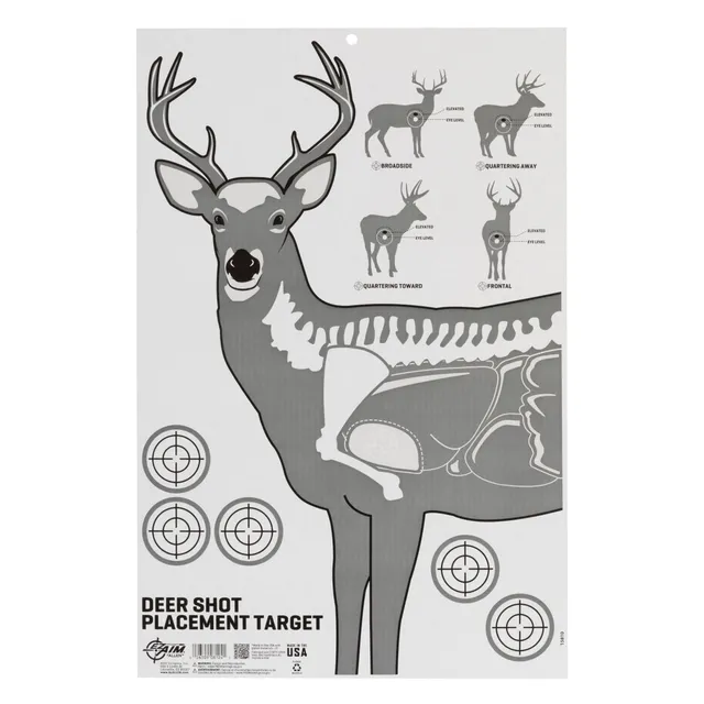Allen EZ Aim Deer Vitals Scheibe Wellpappe 58x89cm