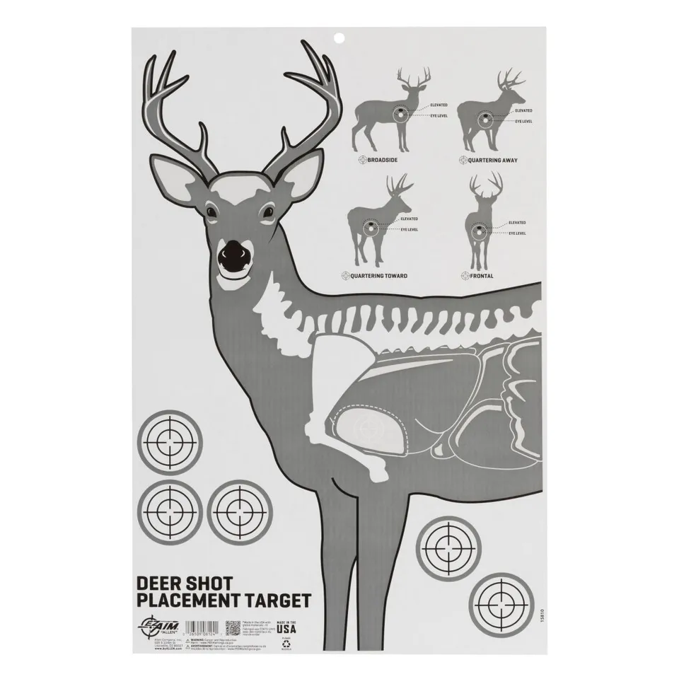 Allen EZ Aim Deer Vitals Scheibe Wellpappe 58x89cm