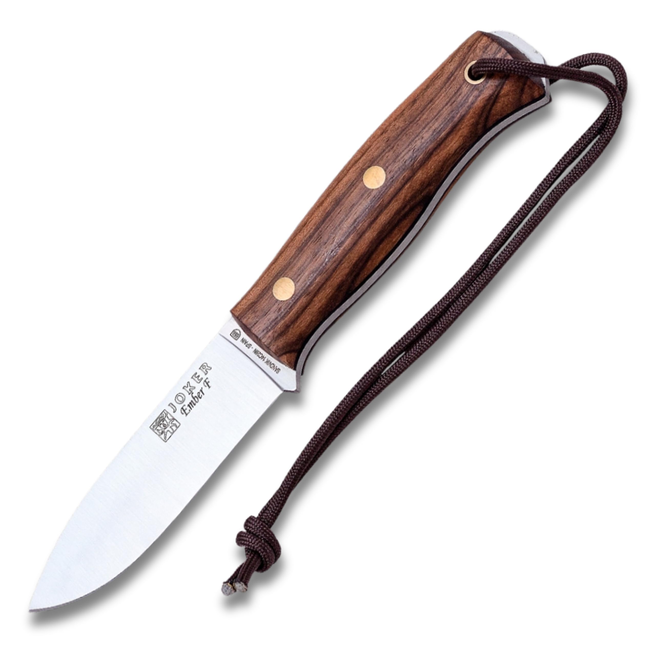 Joker Ember F CN123 Bushcraftmesser Walnuss 10,5 cm robust