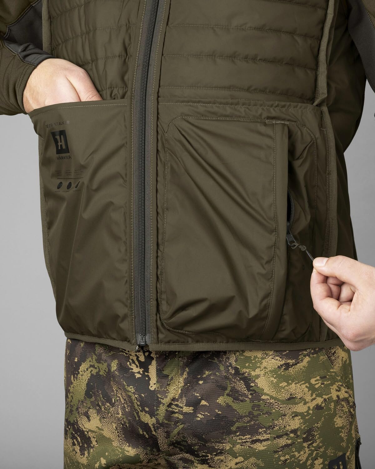 Härkila Deer Stalker Camo Wendeweste XL wasserabweisend