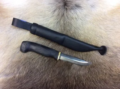 Wood Jewel Väripuukko Messer 8,5 cm Schwarz Holzgriff